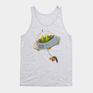 Aliens: UFO and a Farmer Tank Top